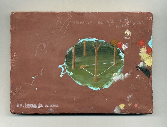 Francis Alÿs, Le temps du sommeil, (1996?), 111 paintings, oil, encaustic, crayon, collage on wood, ca. 11,5 x 15,5 cm. Courtesy the artist and Galerie Peter Kilchmann, Zurich.