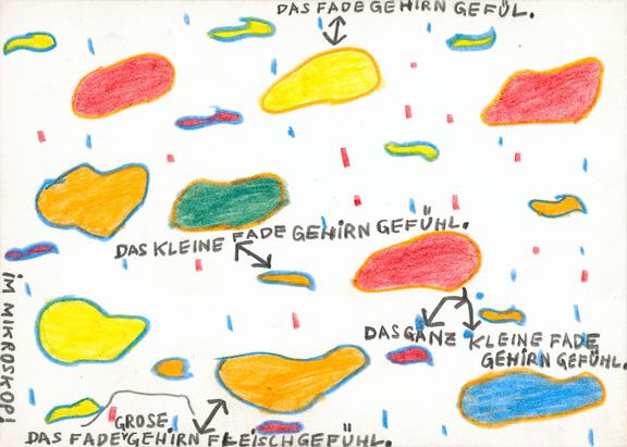 Johann Garber, DAS FADE GEHIRNGEFÜHL.,1980, (c) Privatstiftung - Künstler aus Gugging