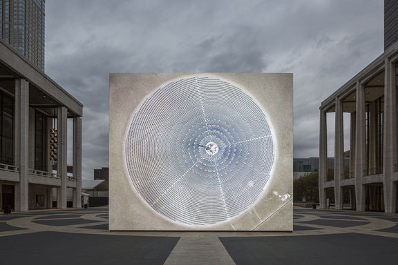 Solar Reserve (Tonopah, Nevada) 2014, Simulation, Lincoln Center, New York, 28ft x 24ft artist - designed frameless LED wall