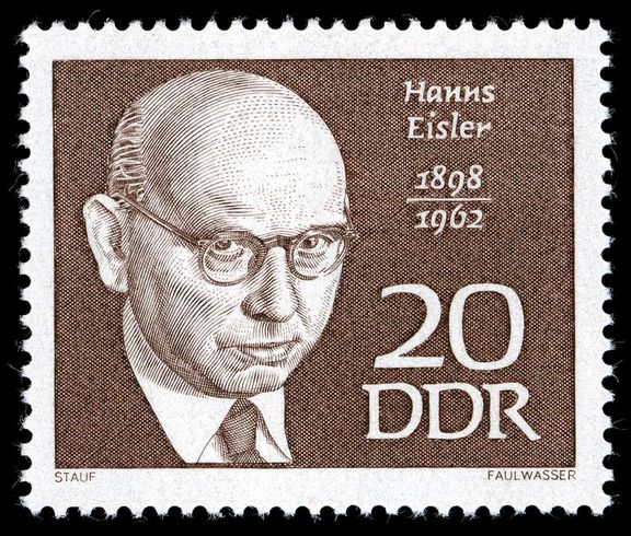 20-Pfennig-Sondermarke der DDR-Post 1968 aus der Serie Berühmte Persönlichkeiten