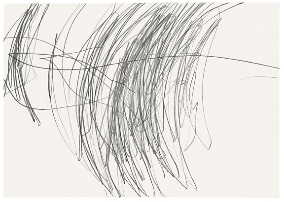 Klaus Mosettig, Informel 20, 2016, Bleistift auf Papier, 153,7x214,5 cm