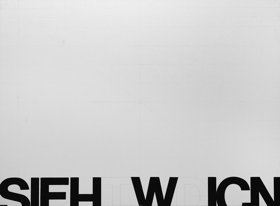  Franz Graf SIEheWASDICHSIEHET, 2009 Grafit und Tinte auf Leinwand 111 x 151 cm Courtesy Galerie Krinzinger ? Bildrecht, Wien, 2014