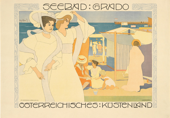 Plakat "Seebad Grado", 1906 Josef Maria Auchentaller Farblithographie ? Wien Museum