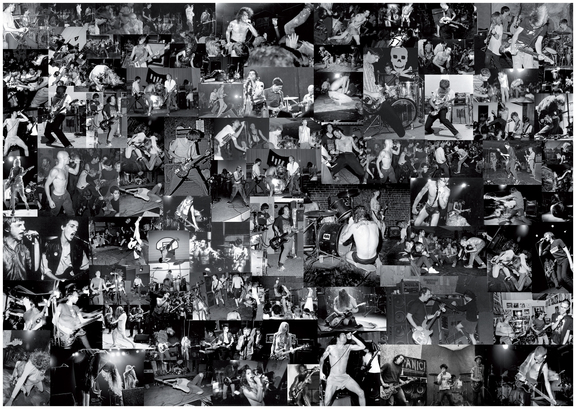 ,Jugendzimmer: Black Flag, The Fall, Fugazi, Henry Rollins, Mudhoney, Screaming Trees, Sonic Youth?, 2014 297 x 420 mm, Collage