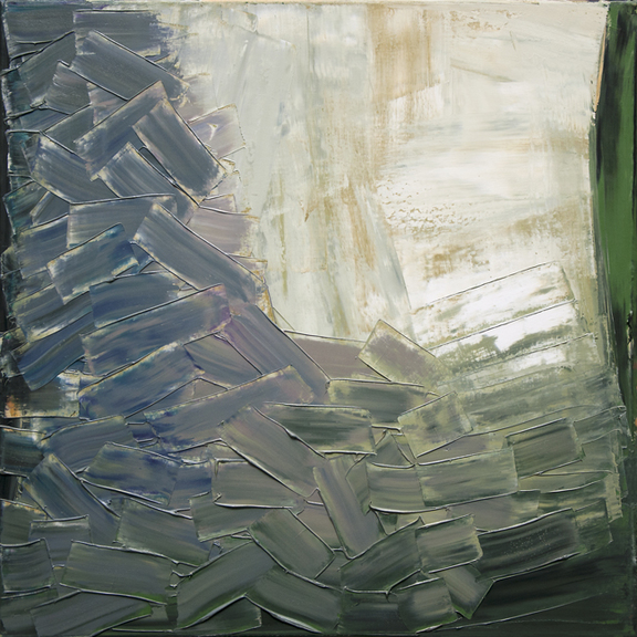Ulrike Stubenböck "Loch 1" 1997, 72x72 cm, Öl auf Leinwand