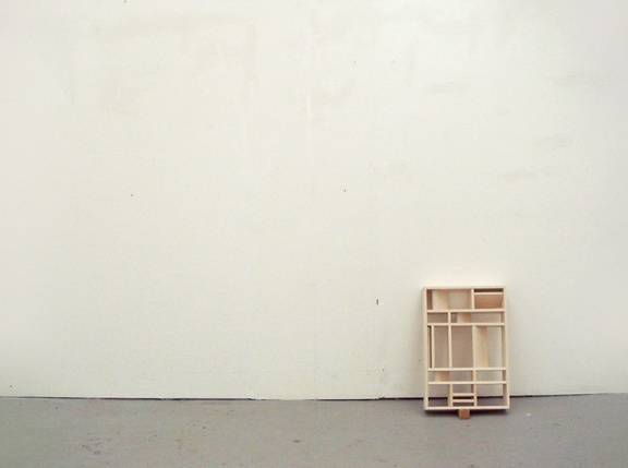Matthew Verdon "The rectangular plane should be seen rather as the result of a plurality of straight lines in rectangular opposition (Nos. 1 - 6)", 2010 Balsa and foamcore, Dimensions variable