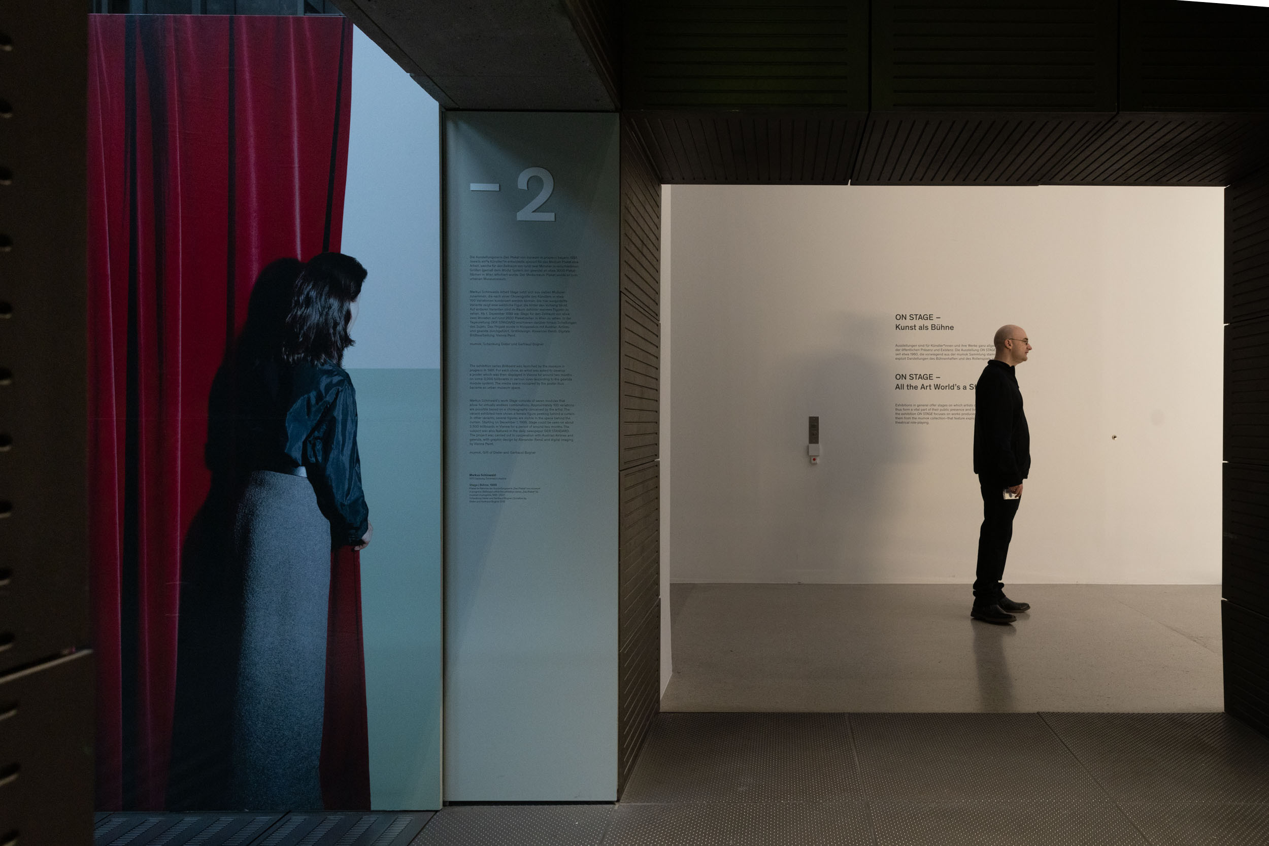 eSeL Foto: Markus Schinwald / museum in progress @ ON STAGE – Kunst als Bühne (mumok, 14.3.2023 - 14.1.2024)