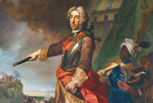 Johann Gottfried Auerbach, Prinz Eugen von Savoyen als Feldherr, um 1725/1730 Foto; Johannes Stoll / Belvedere, Wien
