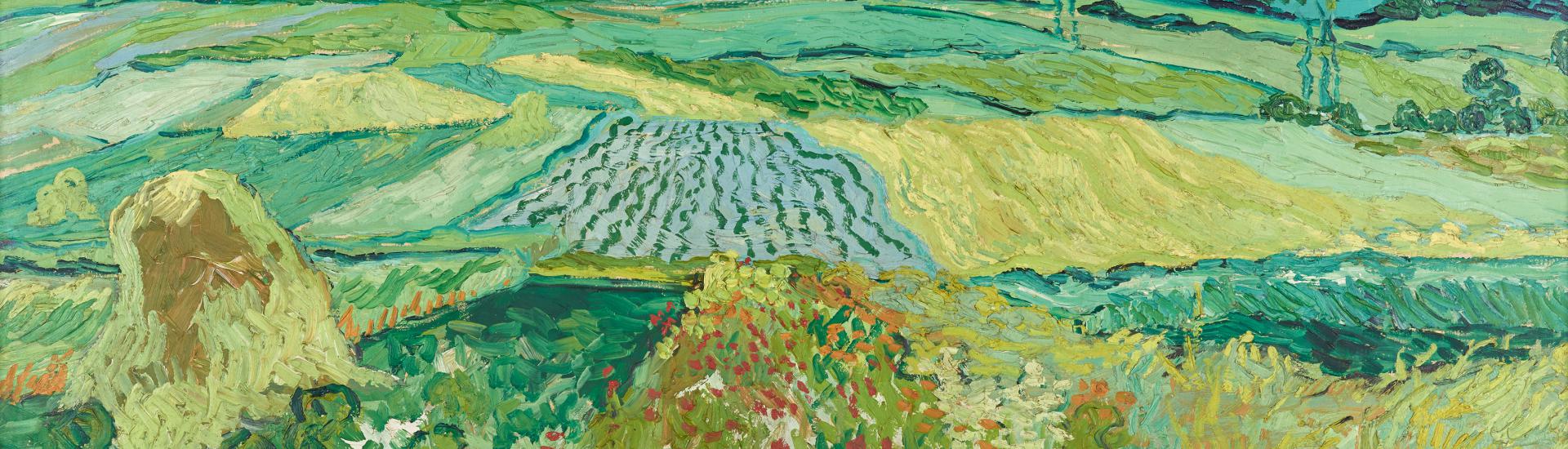 Vincent van Gogh, Die Ebene von Auvers, 1890, Öl auf Leinwand, 50 x 101 cm, Belvedere, Wien, Inv.-Nr. 1007 © Belvedere, Wien, Foto: Johannes Stoll