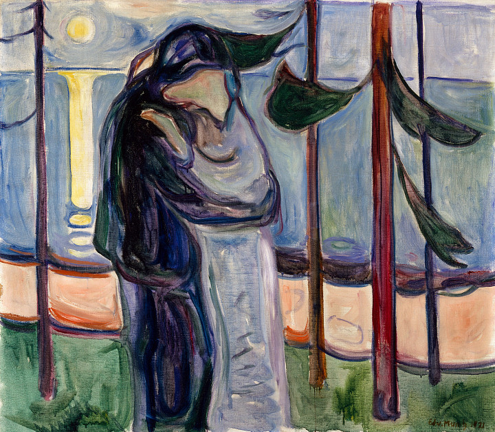 Edvard Munch | Der Kuss, 1921 | Sarah Campbell Blaffer Foundation, Houston